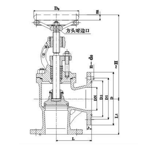 GBT584 DN250 Marine Cast Steel Stop Valve1.jpg